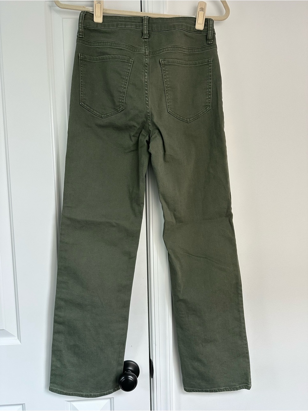 Quince olive green pants size 28 EUC - Picture 3 of 10